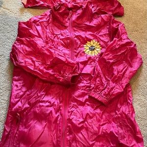 Girls Totes packable rain jacket size 7-8